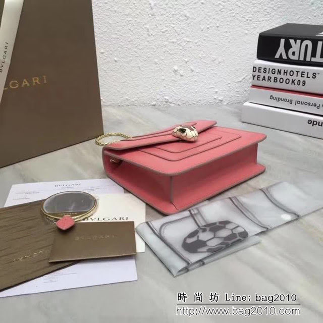 BVLGARI寶格麗 同步專櫃 最新款單層蛇頭包 鏈條單肩斜挎包 34559 FYD1418